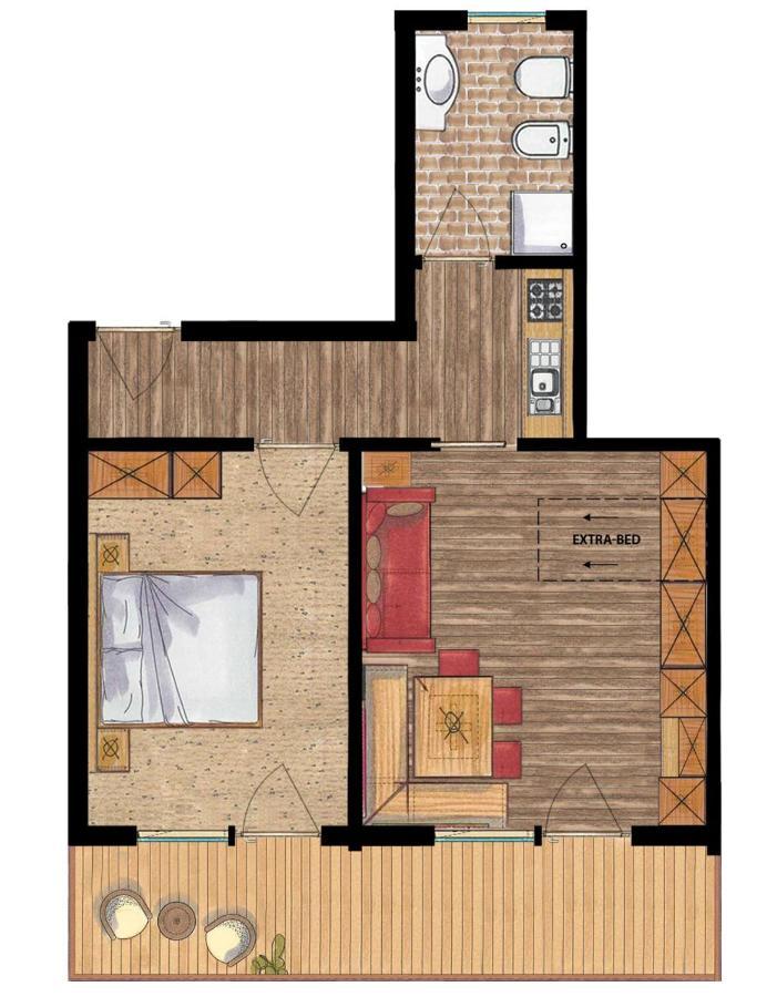 Residence Costa Burjada Colfosco Kültér fotó